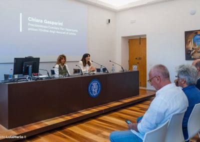 Chiara Gasparini Anna Prouse ospite Uniurb Foto Lula Merlo