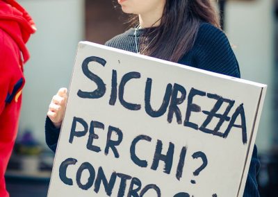 manifestazione udu urbino contro dl sicurezza