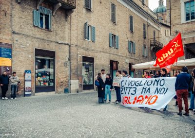 manifestazione udu urbino contro dl sicurezza