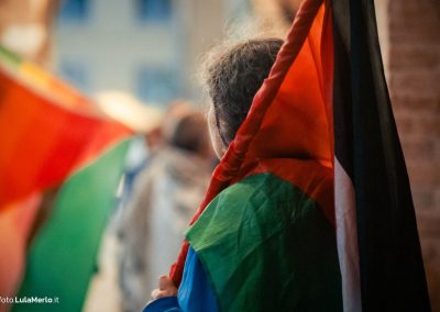 Manifestazione pro-palestina Fano foto Lula Merlo