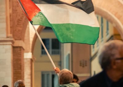 Manifestazione pro-palestina Fano foto Lula Merlo