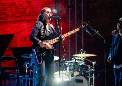 Ida Nielsen bassista live fano jazz, foto Lula Merlo