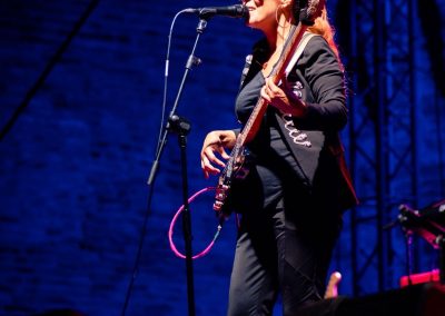 Ida Nielsen bassista live fano jazz, foto Lula Merlo