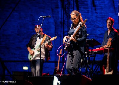 Ida Nielsen bassista live fano jazz, foto Lula Merlo