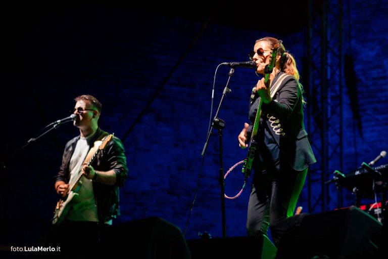 Ida Nielsen bassista live fano jazz, foto Lula Merlo