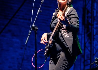 Ida Nielsen bassista live fano jazz, foto Lula Merlo