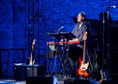 Ida Nielsen bassista live fano jazz, foto Lula Merlo