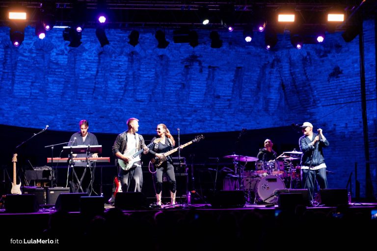 Ida Nielsen bassista live fano jazz, foto Lula Merlo