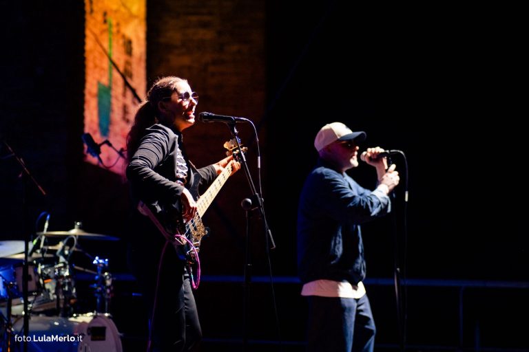Ida Nielsen bassista live fano jazz, foto Lula Merlo