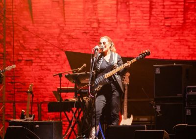 Ida Nielsen bassista live fano jazz, foto Lula Merlo