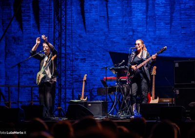 Ida Nielsen bassista live fano jazz, foto Lula Merlo