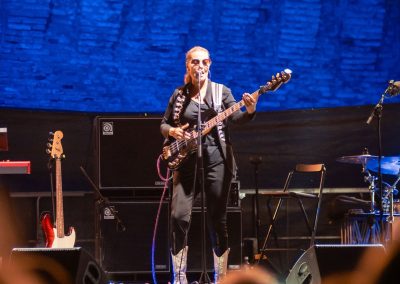 Ida Nielsen bassista live fano jazz, foto Lula Merlo