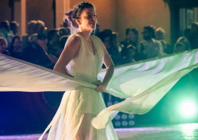 Pandolfaccia sbandieratori spettacolo "Orfeo ed Euridice", foto Lula Merlo