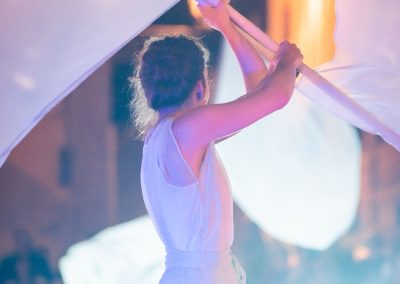 Pandolfaccia sbandieratori spettacolo "Orfeo ed Euridice", foto Lula Merlo
