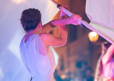 Pandolfaccia sbandieratori spettacolo "Orfeo ed Euridice", foto Lula Merlo