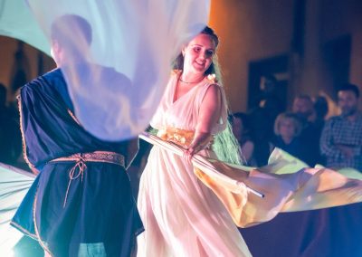 Pandolfaccia sbandieratori spettacolo "Orfeo ed Euridice", foto Lula Merlo
