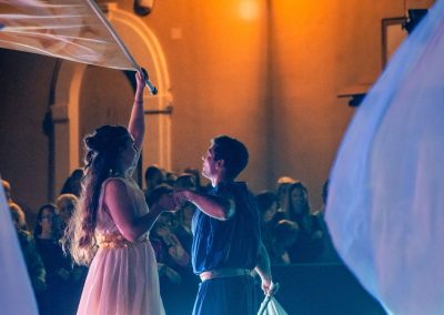 Pandolfaccia sbandieratori spettacolo "Orfeo ed Euridice", foto Lula Merlo