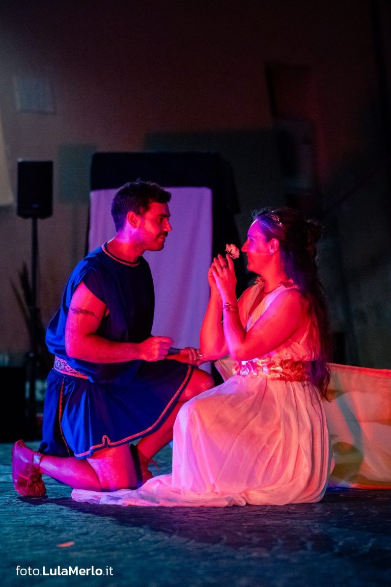 Pandolfaccia sbandieratori spettacolo "Orfeo ed Euridice", foto Lula Merlo