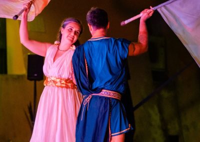 Pandolfaccia sbandieratori spettacolo "Orfeo ed Euridice", foto Lula Merlo