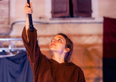 Pandolfaccia sbandieratori spettacolo "Orfeo ed Euridice", foto Lula Merlo