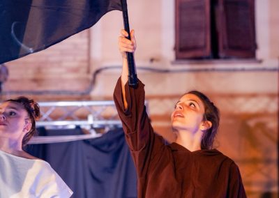 Pandolfaccia sbandieratori spettacolo "Orfeo ed Euridice", foto Lula Merlo