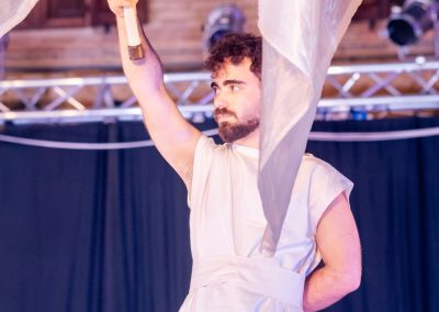 Pandolfaccia sbandieratori spettacolo "Orfeo ed Euridice", foto Lula Merlo