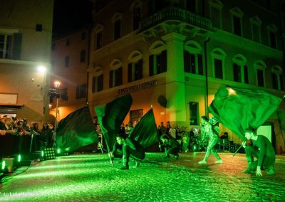 Pandolfaccia sbandieratori spettacolo "Orfeo ed Euridice", foto Lula Merlo