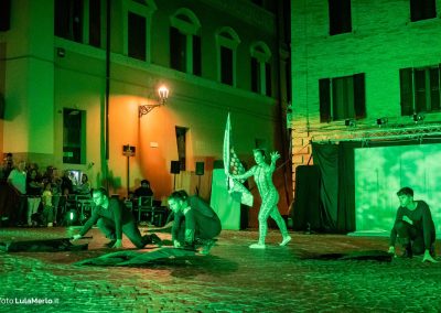 Pandolfaccia sbandieratori spettacolo "Orfeo ed Euridice", foto Lula Merlo