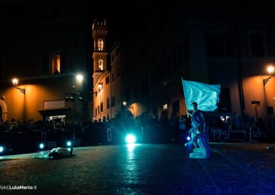 Pandolfaccia sbandieratori spettacolo "Orfeo ed Euridice", foto Lula Merlo