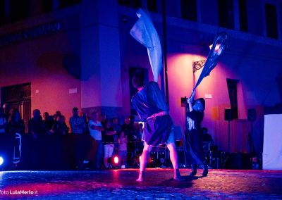 Pandolfaccia sbandieratori spettacolo "Orfeo ed Euridice", foto Lula Merlo