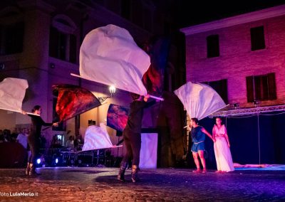 Pandolfaccia sbandieratori spettacolo "Orfeo ed Euridice", foto Lula Merlo