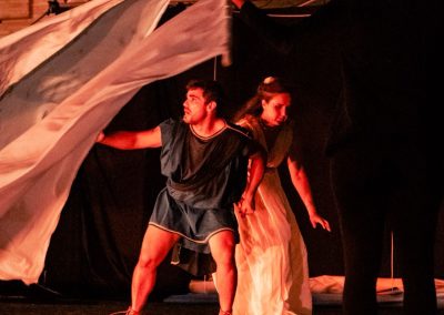 Pandolfaccia sbandieratori spettacolo "Orfeo ed Euridice", foto Lula Merlo