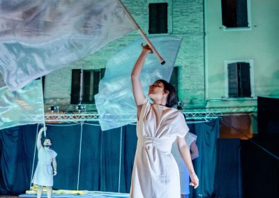 Pandolfaccia sbandieratori spettacolo "Orfeo ed Euridice", foto Lula Merlo