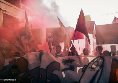 Corteo Venezia contro matrimonio Bezos, foto manifestazione Lula Merlo