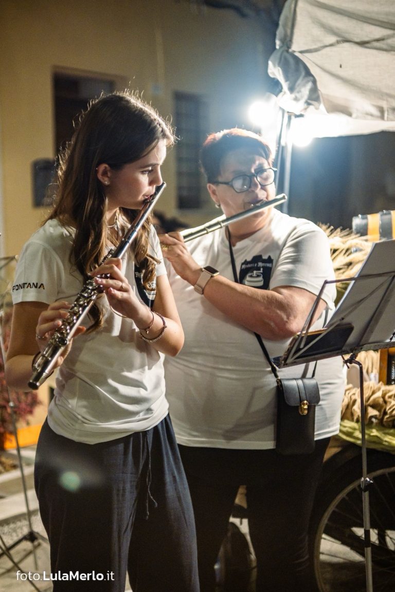 Concerto del gruppo musicale "Mario Tiberini" a Mestieri e Mercanti a San Lorenzo in Campo – foto Lula Merlo