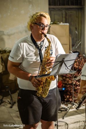 Concerto del gruppo musicale "Mario Tiberini" a Mestieri e Mercanti a San Lorenzo in Campo – foto Lula Merlo