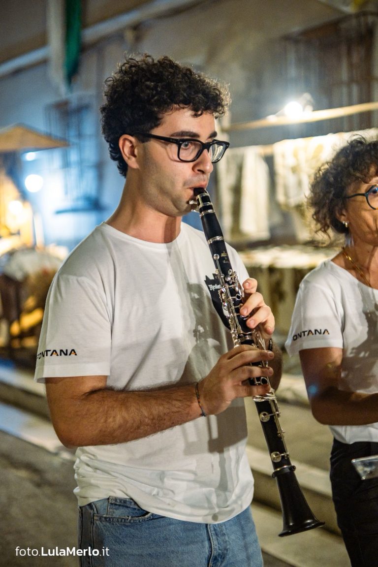 Concerto del gruppo musicale "Mario Tiberini" a Mestieri e Mercanti a San Lorenzo in Campo – foto Lula Merlo