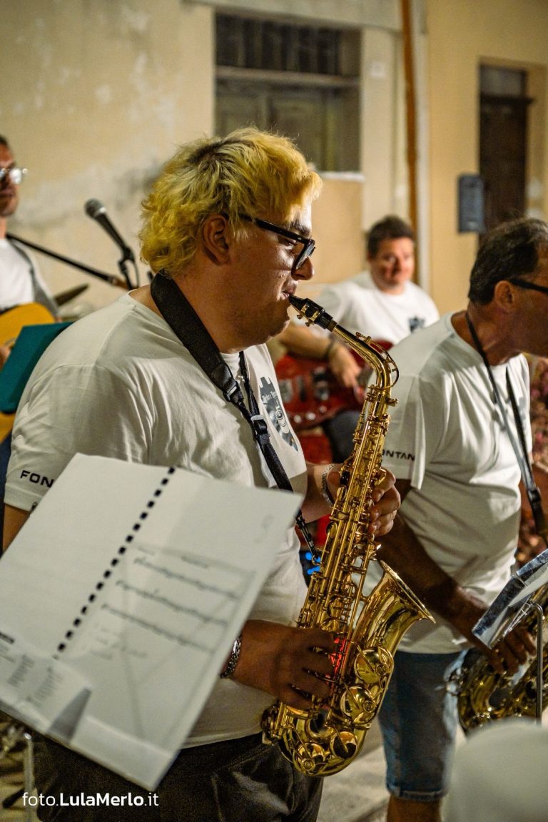 Concerto del gruppo musicale "Mario Tiberini" a Mestieri e Mercanti a San Lorenzo in Campo – foto Lula Merlo