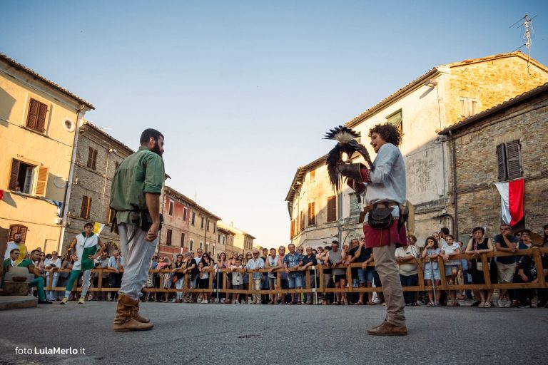 Spettacolo di falconeria de Le Ali della Terra a Mestieri e Mercanti – foto Lula Merlo