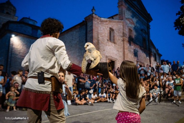 Spettacolo di falconeria de Le Ali della Terra a Mestieri e Mercanti – foto Lula Merlo