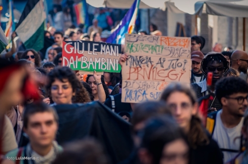 Manifestazione Pro-Palestina a Urbino