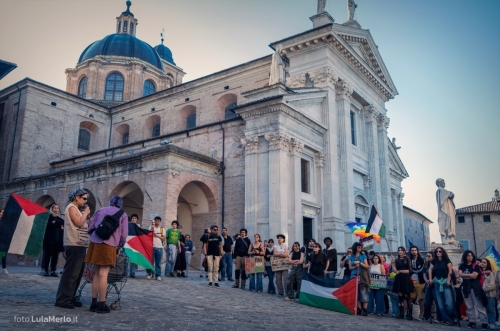 Manifestazione Pro-Palestina a Urbino