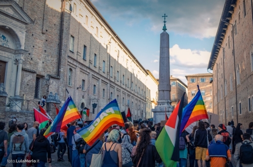 Manifestazione Pro-Palestina a Urbino