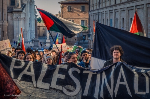 Manifestazione Pro-Palestina a Urbino