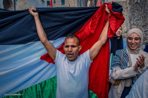 Manifestazione Pro-Palestina a Urbino