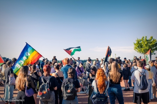 Manifestazione Pro-Palestina a Urbino